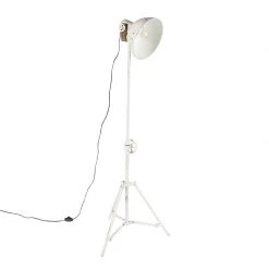 QAZQA Industrielle Stehleuchte Stativ weiß - Mangos 35 QAZQA Industrielle Stehleuchte Stativ weiß - Mangos -Stehlampen Verkaufsladen 1014 98837 16