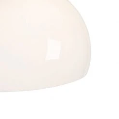 QAZQA Moderne Bogenlampe Messing mit weißem Schirm - Arc Basic -Stehlampen Verkaufsladen 1029 103292 8