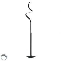 Trio Leuchten Design Stehleuchte schwarz inkl. LED 3-stufig dimmbar - Koers