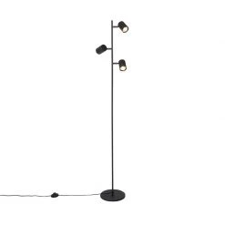 QAZQA Moderne Stehleuchte schwarz 3-flammig - Jeana 29 QAZQA Moderne Stehleuchte schwarz 3-flammig - Jeana -Stehlampen Verkaufsladen 1051 103902 11