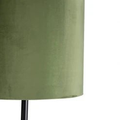 QAZQA Botanische Stehlampe schwarz mit grünem Schirm 40 cm - Simplo 13 QAZQA Botanische Stehlampe schwarz mit grünem Schirm 40 cm - Simplo -Stehlampen Verkaufsladen 1052 98100 2