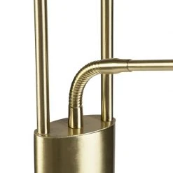 QAZQA Goldene Stehlampe mit Lesearm inkl. LED und USB-Anschluss - Sevilla -Stehlampen Verkaufsladen 1057 99506 5