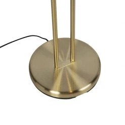 QAZQA Stehleuchte gold mit Leseleuchte inkl. LED und Dimmer - Diva 2 -Stehlampen Verkaufsladen 1113 91862 9
