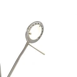 QAZQA Stehleuchte Stahl mit Leselampe inkl. LED und Dimmer - Diva 27 QAZQA Stehleuchte Stahl mit Leselampe inkl. LED und Dimmer - Diva -Stehlampen Verkaufsladen 1129 103419 5