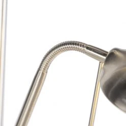 QAZQA Stehleuchte aus Stahl mit Leseleuchte inkl. LED und Dimmer - Diva 2 -Stehlampen Verkaufsladen 1136 91860 7