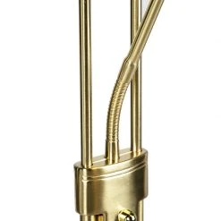 QAZQA Stehleuchte gold mit Leseleuchte inkl. LED und Dimmer - Diva 2 -Stehlampen Verkaufsladen 1159 91862 2