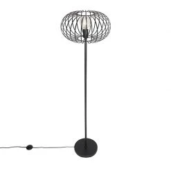 QAZQA Design Stehlampe schwarz - Johanna -Stehlampen Verkaufsladen 1167 103608 9