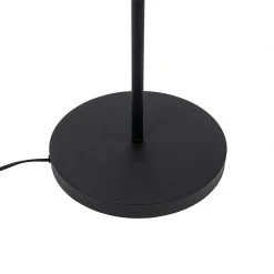 QAZQA Art Deco Stehleuchte schwarz mit klarem Glas - Pallon Mezzi -Stehlampen Verkaufsladen 1206 103006 5