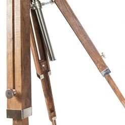 QAZQA Stehleuchte mit Holzstativ und Studiospot - Tripod Shiny -Stehlampen Verkaufsladen 1211 98819 6