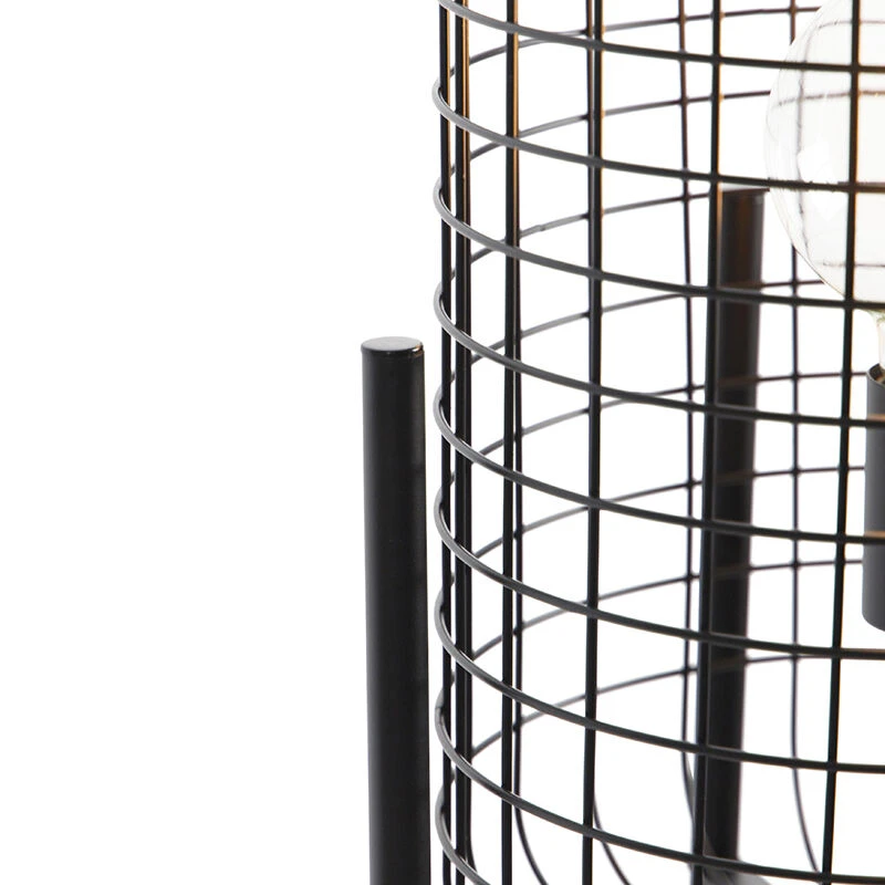 QAZQA Industrielle Stehlampe schwarz - Bliss Vefa 6 QAZQA Industrielle Stehlampe schwarz - Bliss Vefa – Bild 4