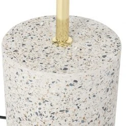 QAZQA Design Stehleuchte weiß mit Messing - Ella 24 QAZQA Design Stehleuchte weiß mit Messing - Ella -Stehlampen Verkaufsladen 1235 103456 7