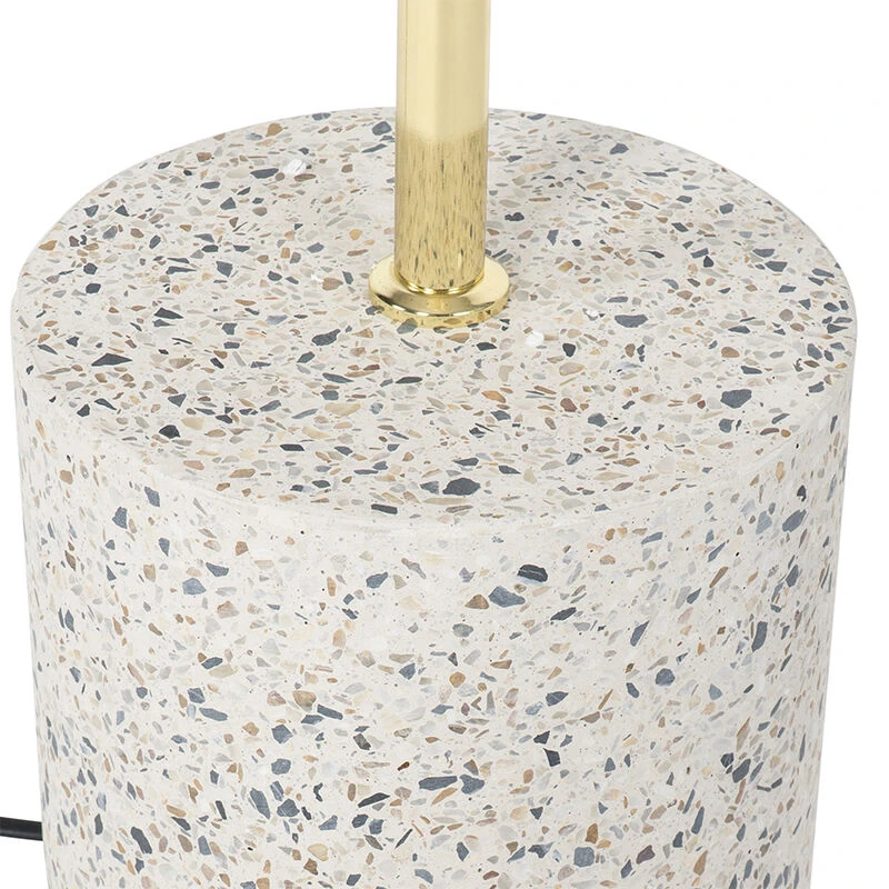 QAZQA Design Stehleuchte weiß mit Messing - Ella 10 QAZQA Design Stehleuchte weiß mit Messing - Ella – Bild 8