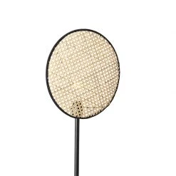 QAZQA Ländliche Stehlampe schwarz mit Rattan 35 cm - Kata -Stehlampen Verkaufsladen 1251 105550 2