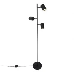 QAZQA Moderne Stehleuchte schwarz 3-flammig - Jeana 28 QAZQA Moderne Stehleuchte schwarz 3-flammig - Jeana -Stehlampen Verkaufsladen 1284 103902 10