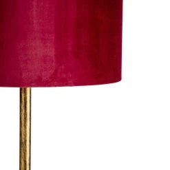 QAZQA Vintage Stehleuchte Gold mit rotem Schirm 40 cm - Simplo 13 QAZQA Vintage Stehleuchte Gold mit rotem Schirm 40 cm - Simplo -Stehlampen Verkaufsladen 1354 98108 2