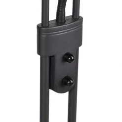 QAZQA Stehleuchte schwarz mit Leseleuchte inkl. LED und Dimmer - Diva 2 -Stehlampen Verkaufsladen 1402 91863 2