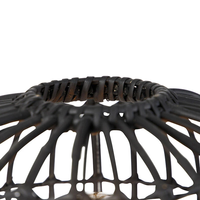 QAZQA Ländliche Stehlampe Stativ schwarz 40 cm - Canna 5 QAZQA Ländliche Stehlampe Stativ schwarz 40 cm - Canna – Bild 3