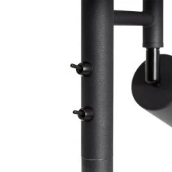 QAZQA Stehlampe schwarz mit goldener Innenseite und Leselampe - Jelena -Stehlampen Verkaufsladen 1438 105566 5