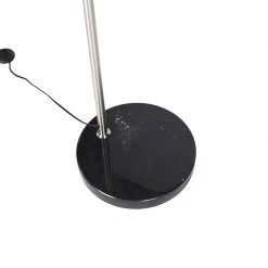 QAZQA Moderne Stehleuchte Stahl Leinenschirm dunkelgrau 45 cm - Editor -Stehlampen Verkaufsladen 1491 104961 11