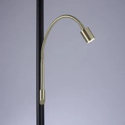 Paul Neuhaus Stehleuchte schwarz mit goldener Leselampe inkl. LED und dimmbar - Matija -Stehlampen Verkaufsladen 1509 105303 5
