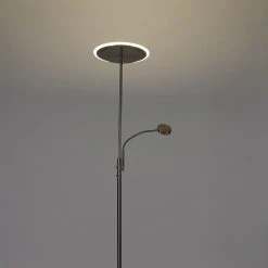 QAZQA Moderne Stehlampe Stahl inkl. LED mit Fernbedienung und Lesearm - Strela 40 QAZQA Moderne Stehlampe Stahl inkl. LED mit Fernbedienung und Lesearm - Strela -Stehlampen Verkaufsladen 1571 102610 15