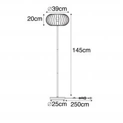 QAZQA Design vloerlamp wit - Johanna -Stehlampen Verkaufsladen 1598 105580 3