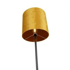 QAZQA Klassische Stehlampe schwarzer Schirm Gold 40 cm - Simplo -Stehlampen Verkaufsladen 1663 104162 4