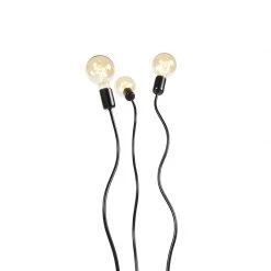 QAZQA Design Stehleuchte schwarz 3-flammig - Wimme 21 QAZQA Design Stehleuchte schwarz 3-flammig - Wimme -Stehlampen Verkaufsladen 1682 102753 7