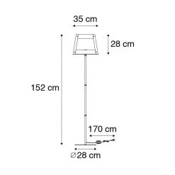 Paul Neuhaus Industrielle Stehlampe schwarz mit Holz - Krati -Stehlampen Verkaufsladen 1695 103729 3