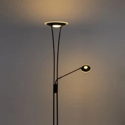 QAZQA Moderne Stehlampe schwarz inkl. LED mit Lesearm - Ibiza -Stehlampen Verkaufsladen 1702 99262 11