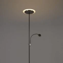 QAZQA Moderne vloerlamp staal incl. LED met leesarm - Chala 28 QAZQA Moderne vloerlamp staal incl. LED met leesarm - Chala -Stehlampen Verkaufsladen 1716 102612 11