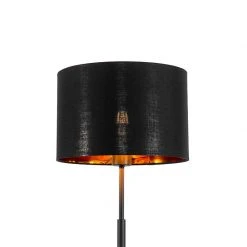 QAZQA Moderne Stehlampe schwarz mit Gold - VT 1 -Stehlampen Verkaufsladen 1721 103299 2