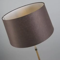 QAZQA Bronze Stehleuchte mit braunem Lampenschirm verstellbar 45 cm - Parte -Stehlampen Verkaufsladen 1740 93203 4