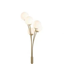 QAZQA Moderne Stehlampe gold mit Opalglas 5-flammig - Athens -Stehlampen Verkaufsladen 1789 105253 4