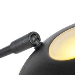 QAZQA Moderne Stehlampe schwarz inkl. LED mit Lesearm - Mallorca -Stehlampen Verkaufsladen 1794 99502 5
