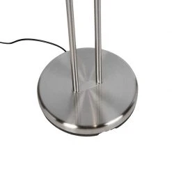 QAZQA Stehleuchte aus Stahl mit Leseleuchte inkl. LED und Dimmer - Diva 2 -Stehlampen Verkaufsladen 1809 91860 10