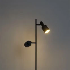 QAZQA Moderne Stehlampe schwarz 2-flammig - Stijn -Stehlampen Verkaufsladen 1826 102532 10