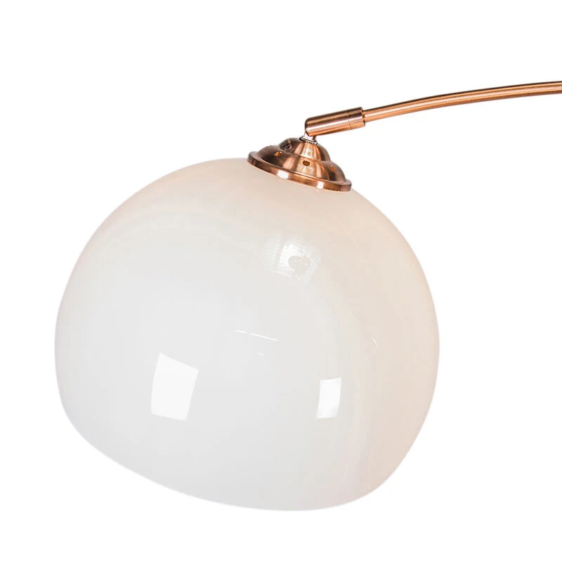 QAZQA Moderne Smart Arc Lampe Kupfer inkl. A60 Wifi - Arc Basic 6 QAZQA Moderne Smart Arc Lampe Kupfer inkl. A60 Wifi - Arc Basic – Bild 4