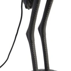 QAZQA Vintage Stehlampe schwarz mit Stoffschirm schwarz - Kranichvogel -Stehlampen Verkaufsladen 1845 103975 4