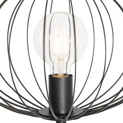QAZQA Industrielle Stehlampe schwarz 36 cm - Margarita -Stehlampen Verkaufsladen 1876 105352 2
