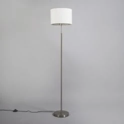 QAZQA Moderne Stehleuchte weiß rund - VT 1 17 QAZQA Moderne Stehleuchte weiß rund - VT 1 -Stehlampen Verkaufsladen 1878 93486 7