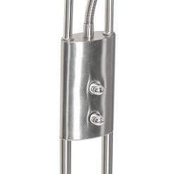 QAZQA Moderne Stehleuchte Stahl mit Lesearm inkl. LED und Dimmer - Divo 35 QAZQA Moderne Stehleuchte Stahl mit Lesearm inkl. LED und Dimmer - Divo -Stehlampen Verkaufsladen 1937 104097 11