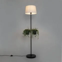 QAZQA Moderne Stehlampe schwarz mit Glas 33 cm - Roslini -Stehlampen Verkaufsladen 1954 104760 13
