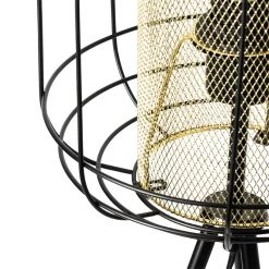 QAZQA Design Stehlampe Stativ schwarz mit Gold - Gaze -Stehlampen Verkaufsladen 1959 104846 6