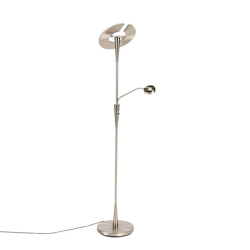 Trio Leuchten Moderne Stehlampe Stahl inkl. LED mit Lesearm - Moderno 20 Trio Leuchten Moderne Stehlampe Stahl inkl. LED mit Lesearm - Moderno – Bild 18