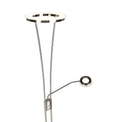 QAZQA Moderne Stehlampe Stahl und Glas inkl. LED mit Lesearm - Divine -Stehlampen Verkaufsladen 2003 99249 13