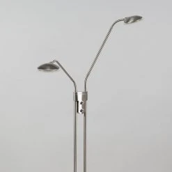 QAZQA Moderne Stehleuchte Stahl mit Leseleuchte inkl. LED - Eva 21 QAZQA Moderne Stehleuchte Stahl mit Leseleuchte inkl. LED - Eva -Stehlampen Verkaufsladen 2006 93833 9