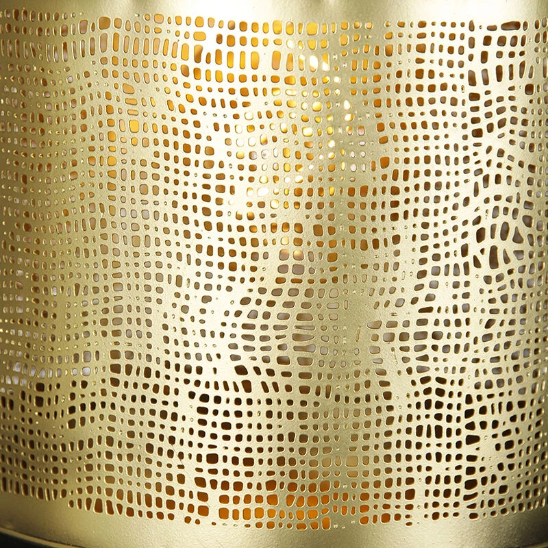 QAZQA Vintage vloerlamp zwart met messing - Kayleigh 9 QAZQA Vintage vloerlamp zwart met messing - Kayleigh – Bild 7