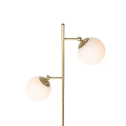 QAZQA Art Deco Stehleuchte Gold mit Milchglas 2-Licht - Pallon 24 QAZQA Art Deco Stehleuchte Gold mit Milchglas 2-Licht - Pallon -Stehlampen Verkaufsladen 2118 103450 7