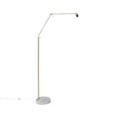 QAZQA Moderne Stehlampe Gold Samtschirm Rosa 50 cm - Editor -Stehlampen Verkaufsladen 2149 104964 5